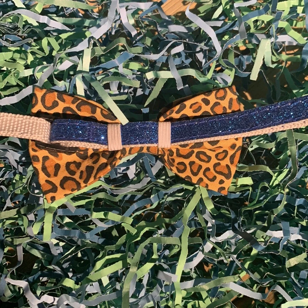 Leopard Pet‎ Bow Tie Collar Attachment